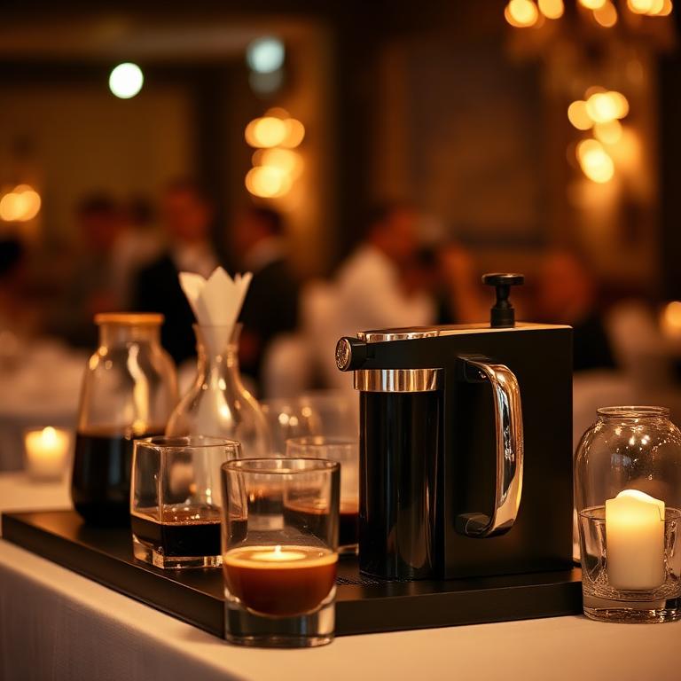 Stacja cold brew z kawą specialty na weselu